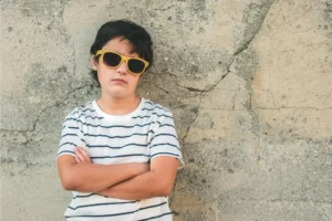 a young rebellios teenager